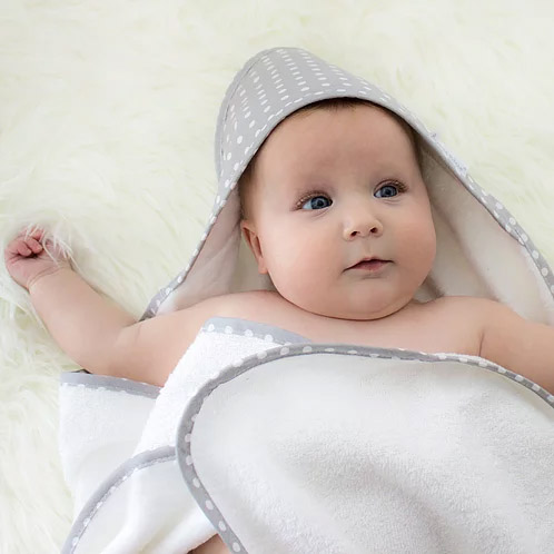 Personalised baby hooded towel
