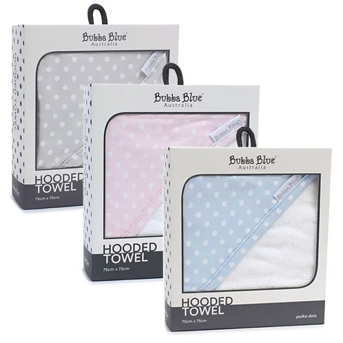 Polka Dot Hooded Towels