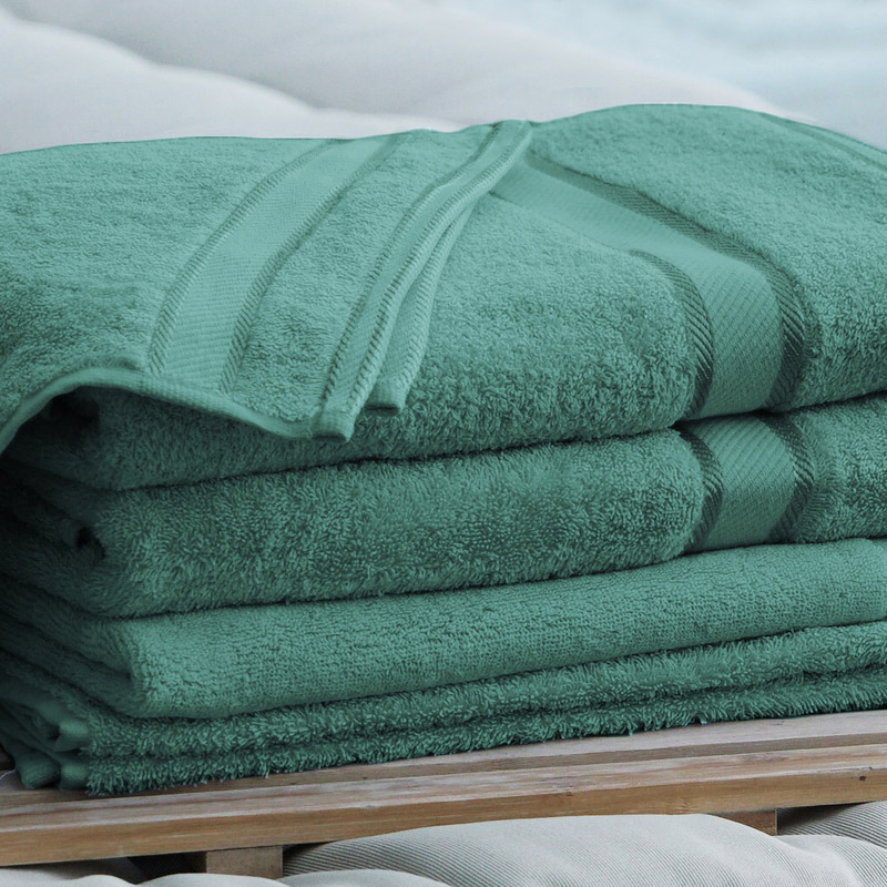 Monogrammed Bath Towel with Embroidered Name - Forest