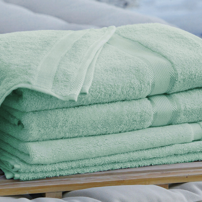 Monogrammed Bath Towel with Embroidered Name - Frost