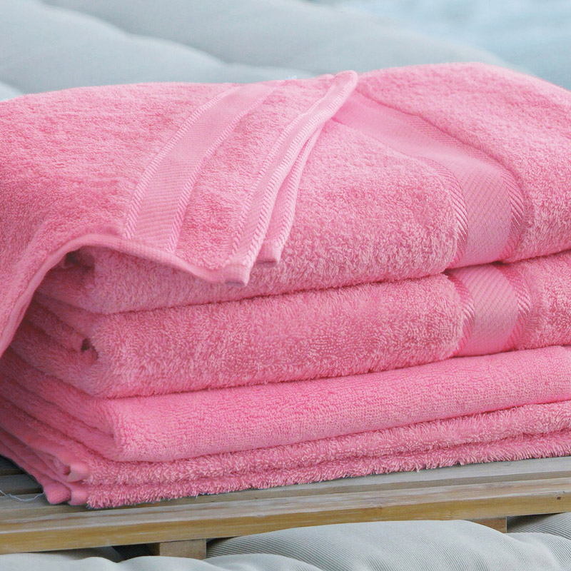 Monogrammed Bath Towel with Embroidered Name - Lip Gloss