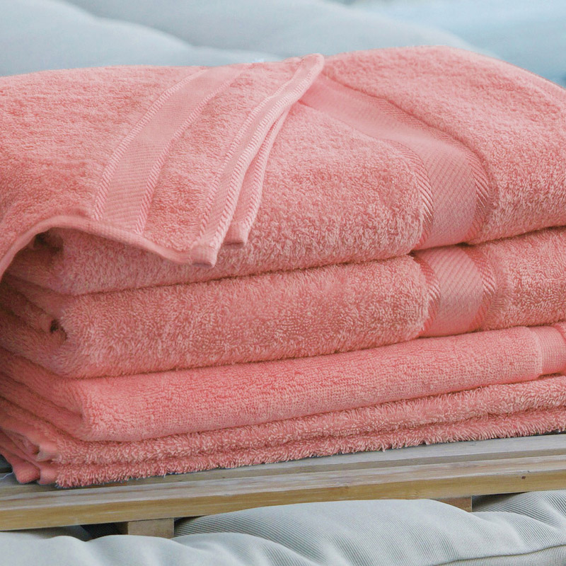 Monogrammed Bath Towel with Embroidered Name - Rust