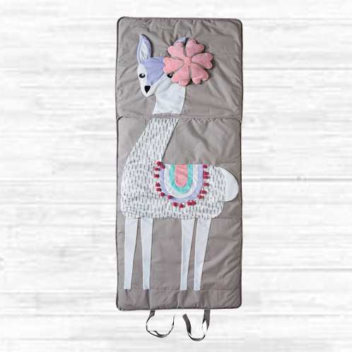 Personalised Toddler LLama Sleeping Bag Swag with Embroidered Name
