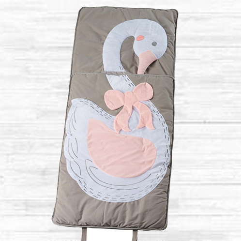 Personalised Toddler Swan Sleeping Bag Swag with Embroidered Name